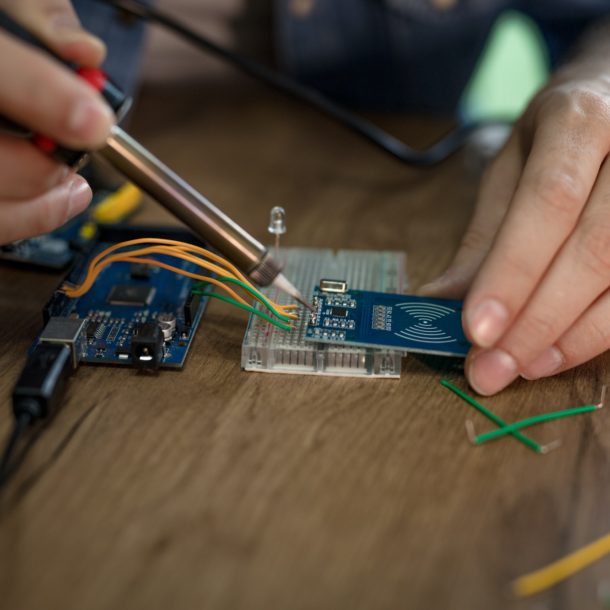 Soldering Electronic Circuit Board