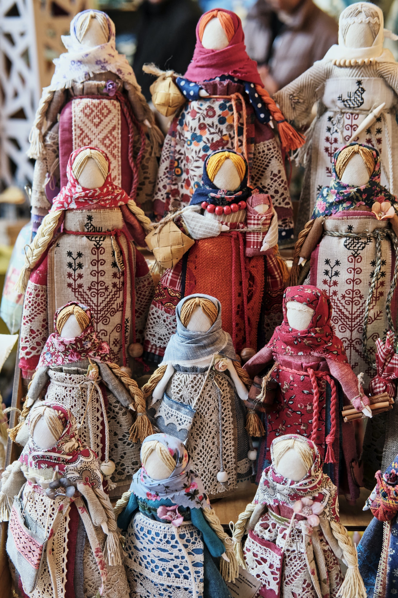 Russian traditional rag dolls - amulets associated with slavic pagan traditions