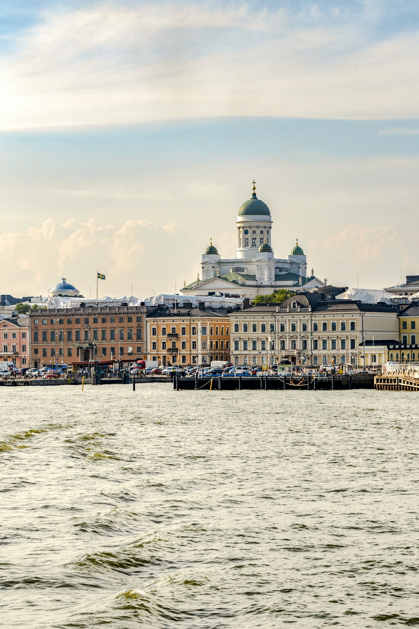 Finland, Helsinki, South harbour, Helsinki Cathedral