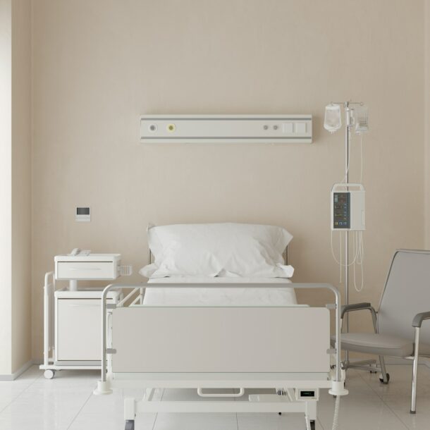 Modern hospital room