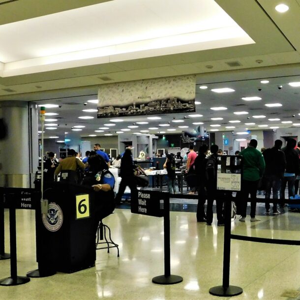 Transportation Security Administration! TSA Check Point at the Airport!