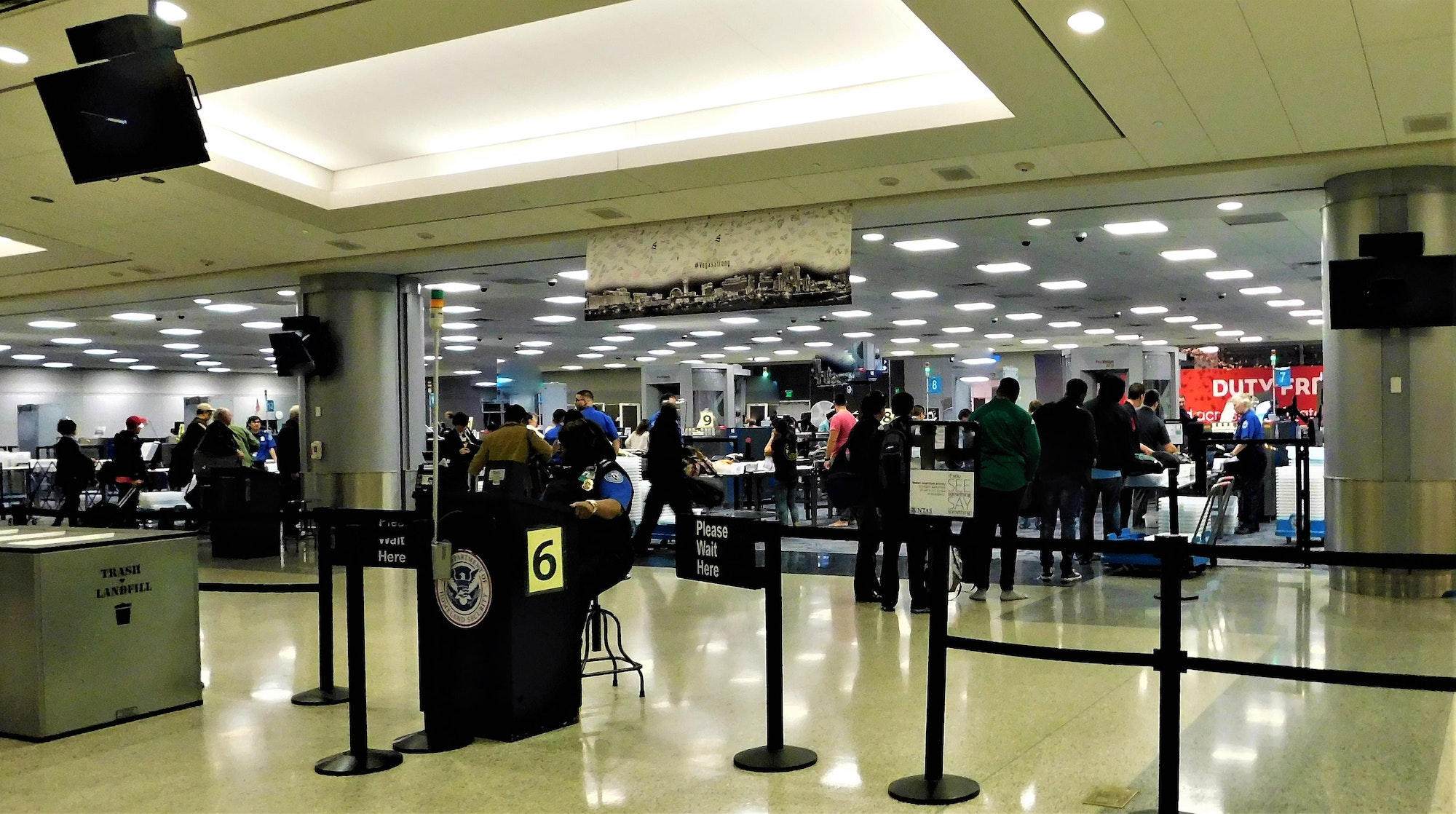 Transportation Security Administration! TSA Check Point at the Airport!